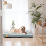 Lit pour chien en mousse à mémoire de forme Laifug, lit orthopédique pour cage pour chien de petite à grande taille 