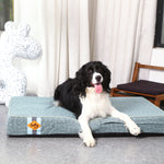 Lit pour chien en mousse à mémoire de forme Laifug, lit orthopédique pour cage pour chien de petite à grande taille 