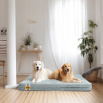 Lit pour chien en mousse à mémoire de forme Laifug, lit orthopédique pour cage pour chien de petite à grande taille 