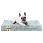 Lit pour chien en mousse à mémoire de forme Laifug, lit orthopédique pour cage pour chien de petite à grande taille 
