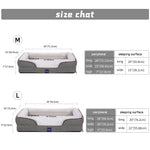 Housse de rechange pour canapé en mousse à mémoire de forme Laifug 38''x30''x9''