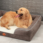 Canapé orthopédique pour chien en mousse à mémoire de forme de grande taille de Laifug 