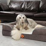 Canapé orthopédique pour chien en mousse à mémoire de forme de grande taille de Laifug 