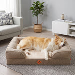 Canapé orthopédique pour chien en mousse à mémoire de forme de grande taille de Laifug 