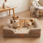 Canapé orthopédique pour chien en mousse à mémoire de forme de grande taille de Laifug 