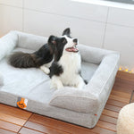 Canapé orthopédique pour chien en mousse à mémoire de forme de grande taille de Laifug 