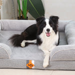 Canapé orthopédique pour chien en mousse à mémoire de forme de grande taille de Laifug 
