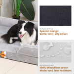 Canapé orthopédique pour chien en mousse à mémoire de forme de grande taille de Laifug 
