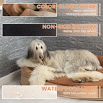 Lit ovale pour chien en mousse à mémoire de forme Laifug 