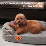 Lit ovale pour chien en mousse à mémoire de forme Laifug 