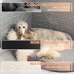 Lit ovale pour chien en mousse à mémoire de forme Laifug 