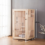 LaiFug Luxury Indoor Cat Villa – Solid Pine Wood Multi-Function House