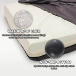 Lit pour chien en mousse à mémoire de forme Laifug, lit orthopédique pour cage pour chien de petite à grande taille 